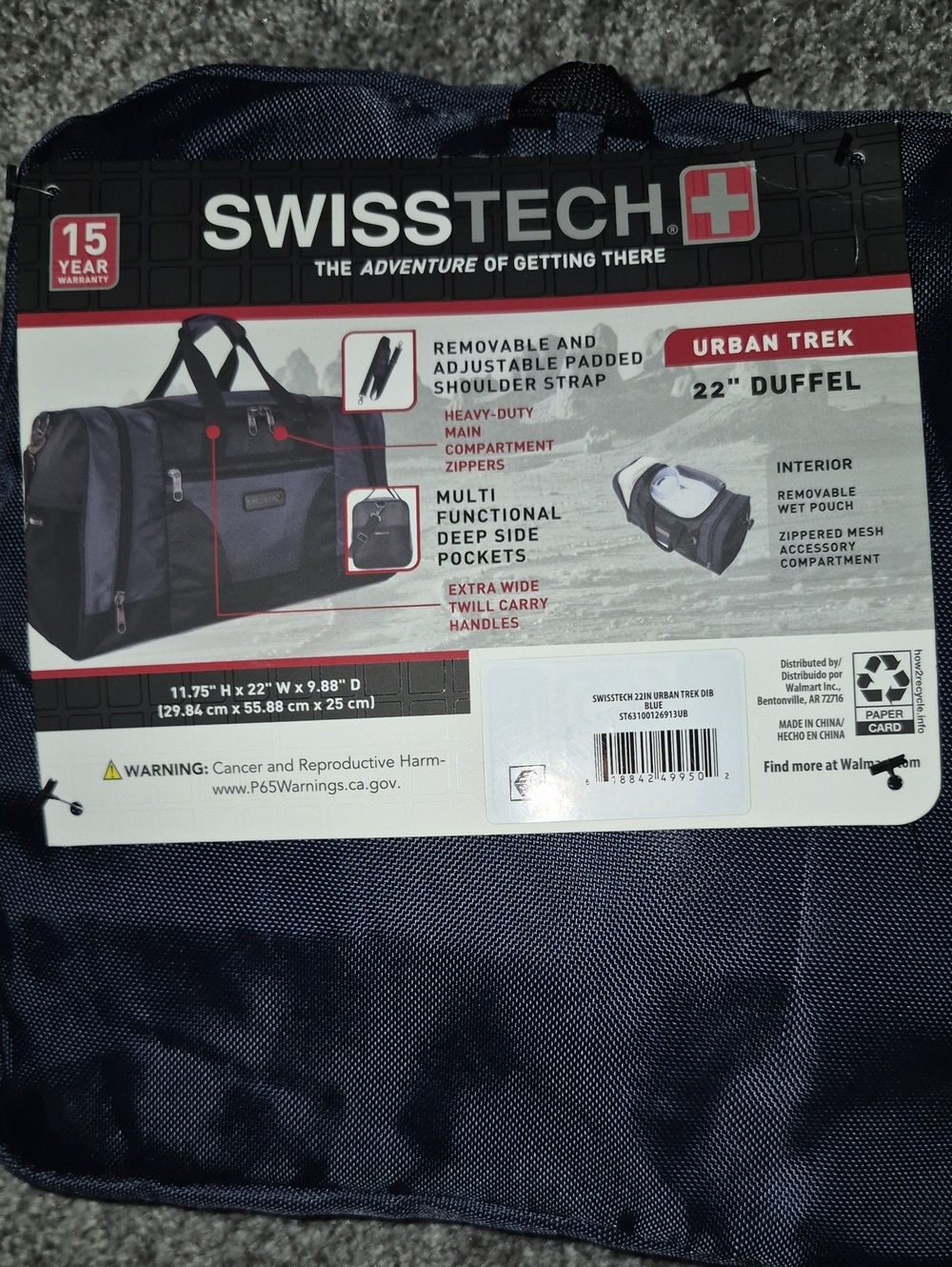 Swiss Tech Duffel Bag -22"